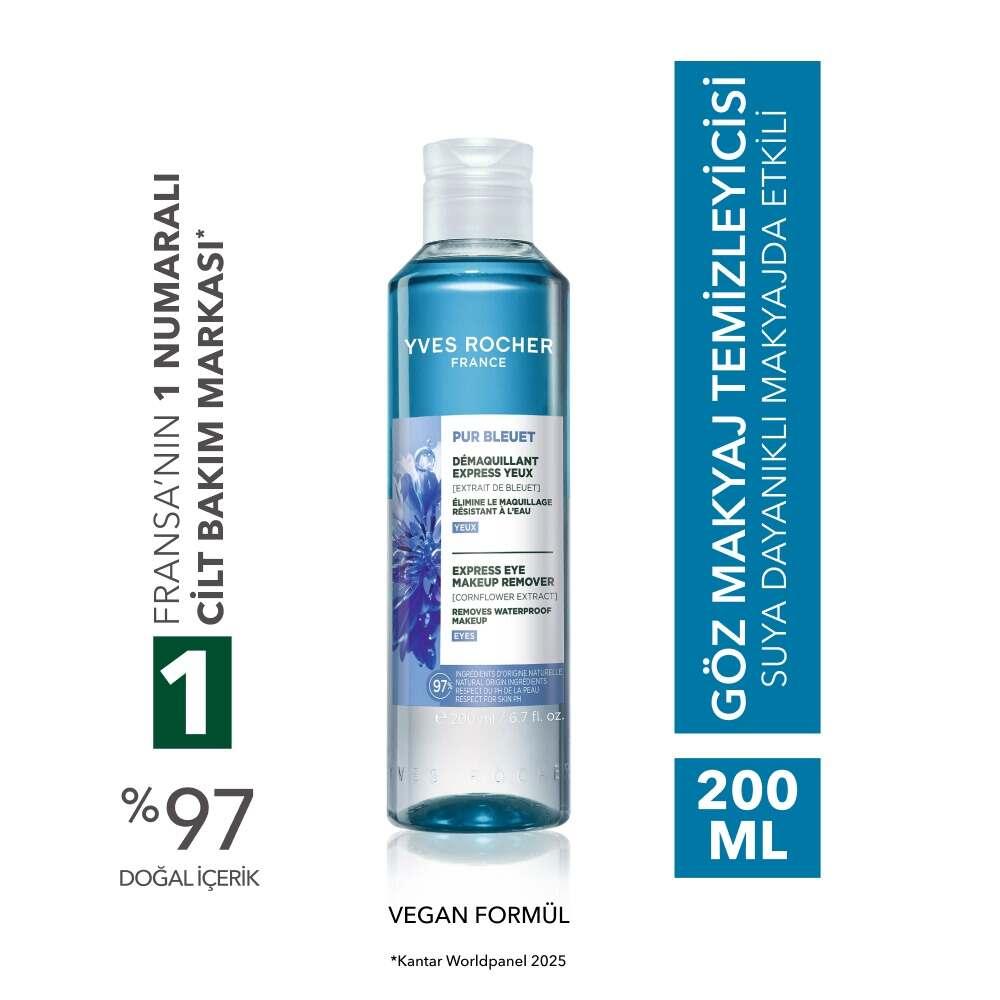 Pur Bleuet Express Eye Makeup Remover for All Skin 100ml by Beauty Care Bag