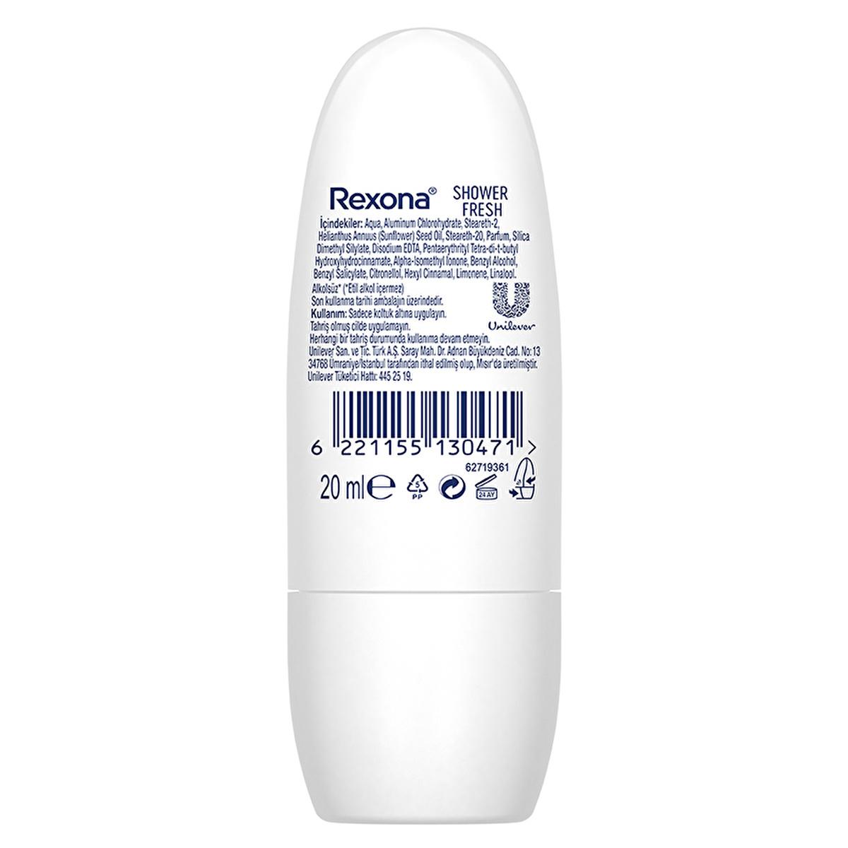Rexona Shower Fresh Mini Roll-On Deodorant: 48-Hour Protection, Travel-Friendly, Long Lasting Antiperspirant by Beauty Care Bag