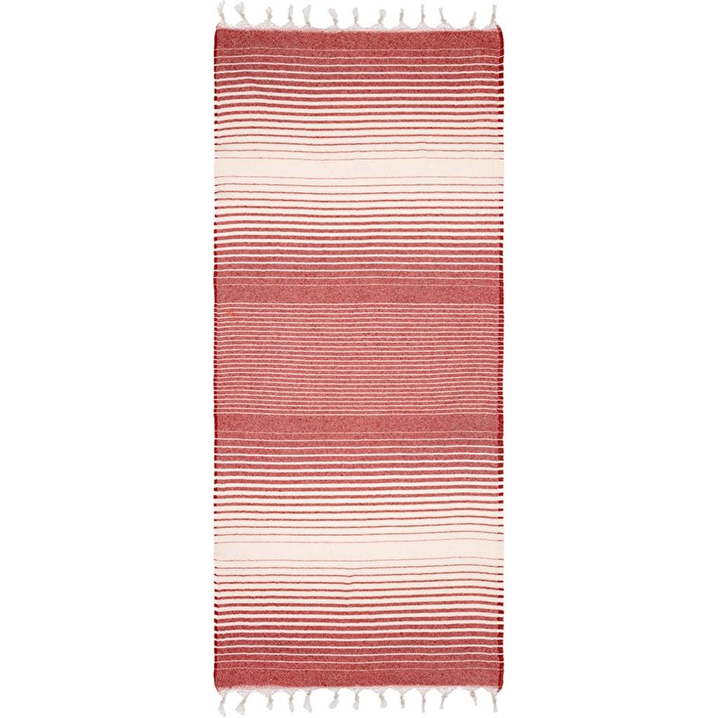 Eklips Red Turkish Pestemal Towel Lightweight Cotton UF009 by Beauty Care Bag