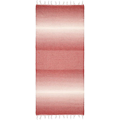 Eklips Red Turkish Pestemal Towel Lightweight Cotton UF009 by Beauty Care Bag