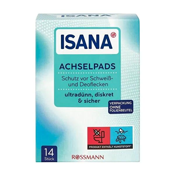 Isana Ultra Thin Underarm Pads 14-Count: Discreet Sweat Stain Protection, Absorbent, Comfortable - Keep Clothes Fresh & Dry. by Beauty Care Bag