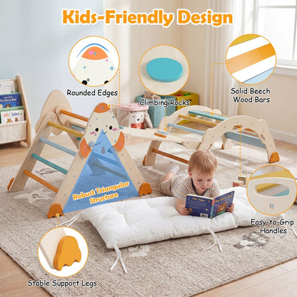 8-in-1 foldable rocket theme toddler climbing set by GBruno Store, view 15