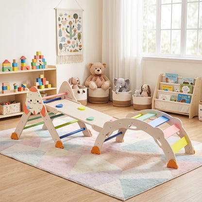 8-in-1 foldable rocket theme toddler climbing set by GBruno Store, view 2