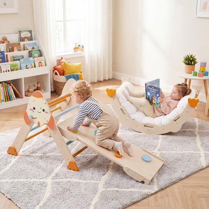 8-in-1 foldable rocket theme toddler climbing set by GBruno Store, view 9