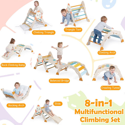 8-in-1 foldable rocket theme toddler climbing set by GBruno Store, view 13