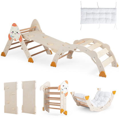 8-in-1 foldable rocket theme toddler climbing set by GBruno Store, view 19