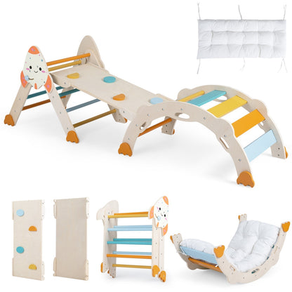 8-in-1 foldable rocket theme toddler climbing set by GBruno Store, view 11