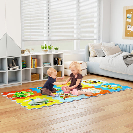 8-Piece Educational Animal Interlocking Baby Play MatTorqelo.com