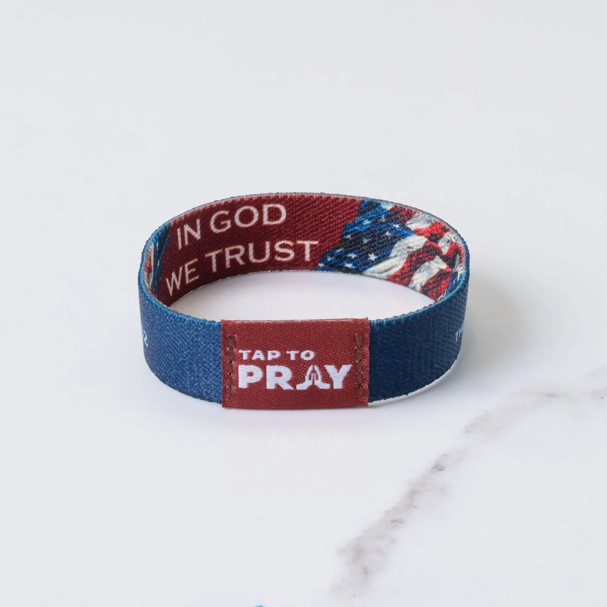 American Patriot Tap to Pray Wristband by Rust & Cinder