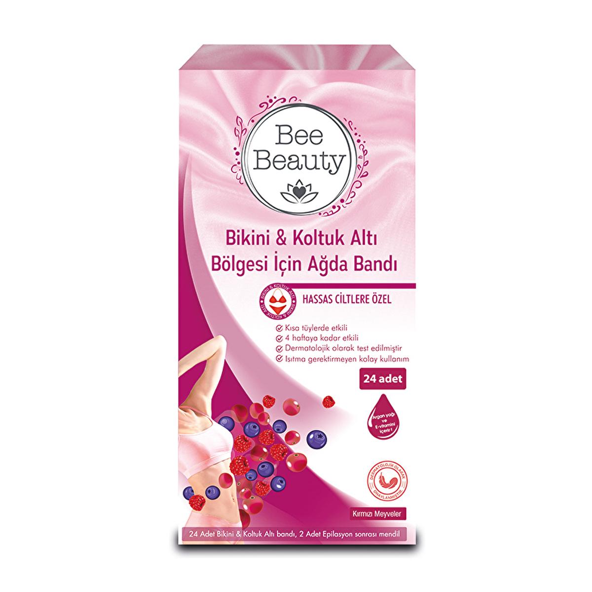 Bee Beauty bikini and underarm wax strips, 24 count