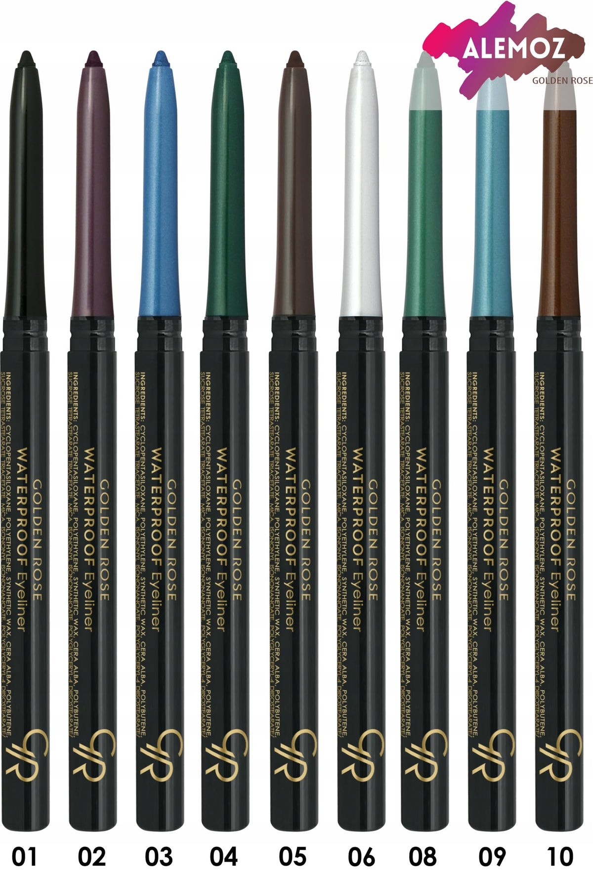 Golden Rose waterproof eyeliner, shade 01