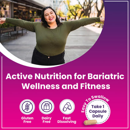 ProCare Health Bariatric Multivitamin 45mg Iron – Once Daily Capsule for Gastric Bypass, Sleeve & Post-Op Support – 90 Easy-to-Swallow Capsules, 3-Month Supply, No Artificial Colors, Gluten-Free by Shahmori