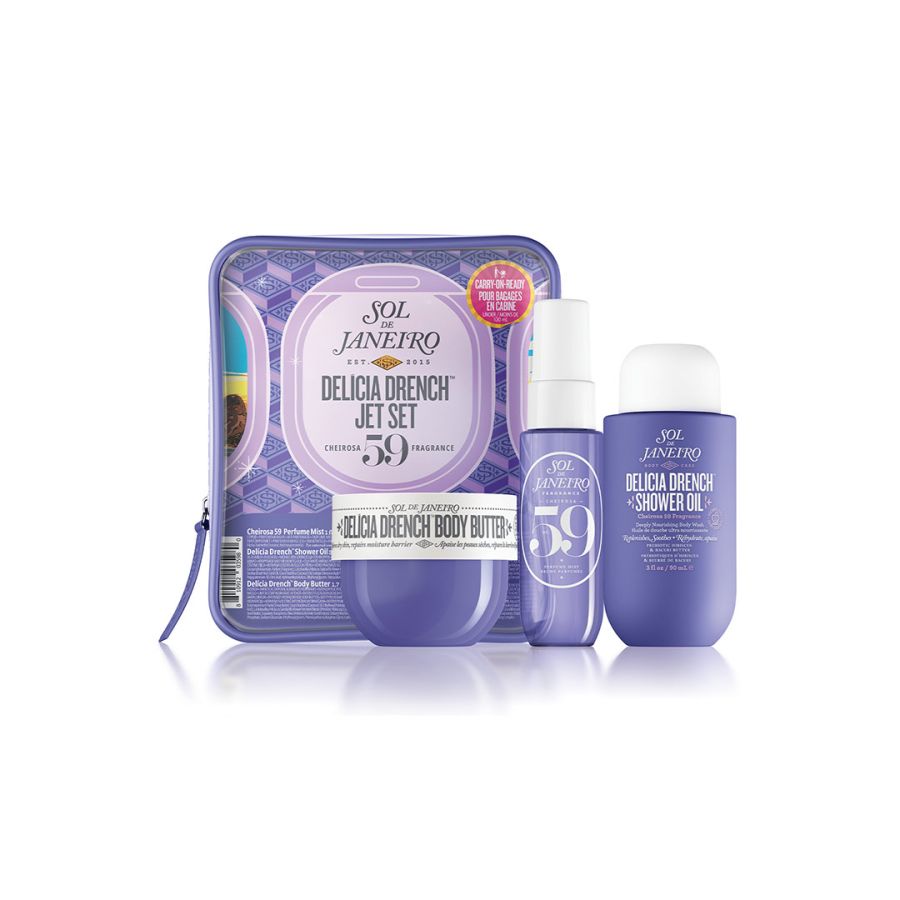 Sol de Janeiro Delicia Drench Jet Set Travel Trio by Beauty Care Bag