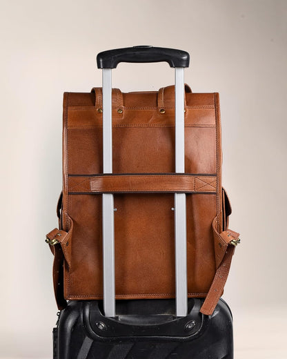 Vintage Leather Backpack Rucksack by Classy Leather Bags