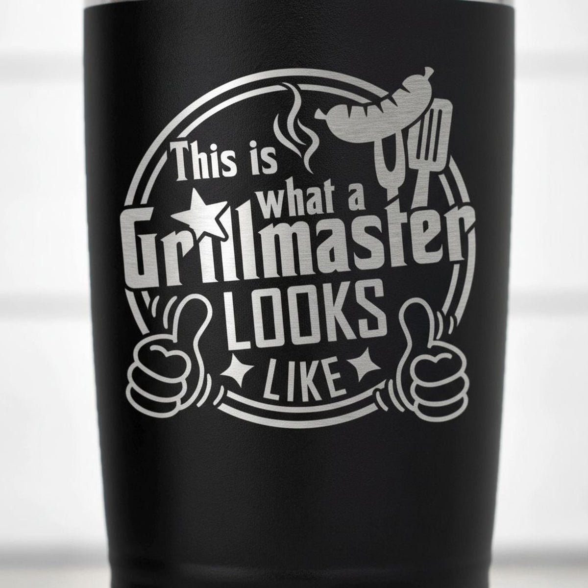 Grillmaster Tumbler - Insulated Stainless Steel Double Wall Tumbler For BBQ Gift by Joyful Moose