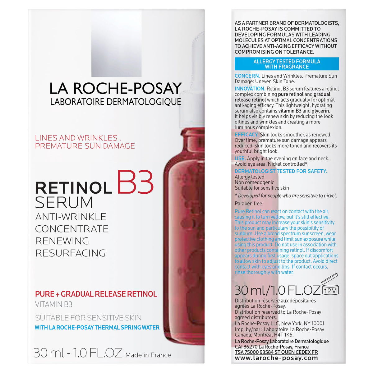 La Roche-Posay Retinol B3 anti-wrinkle serum, 30 ml