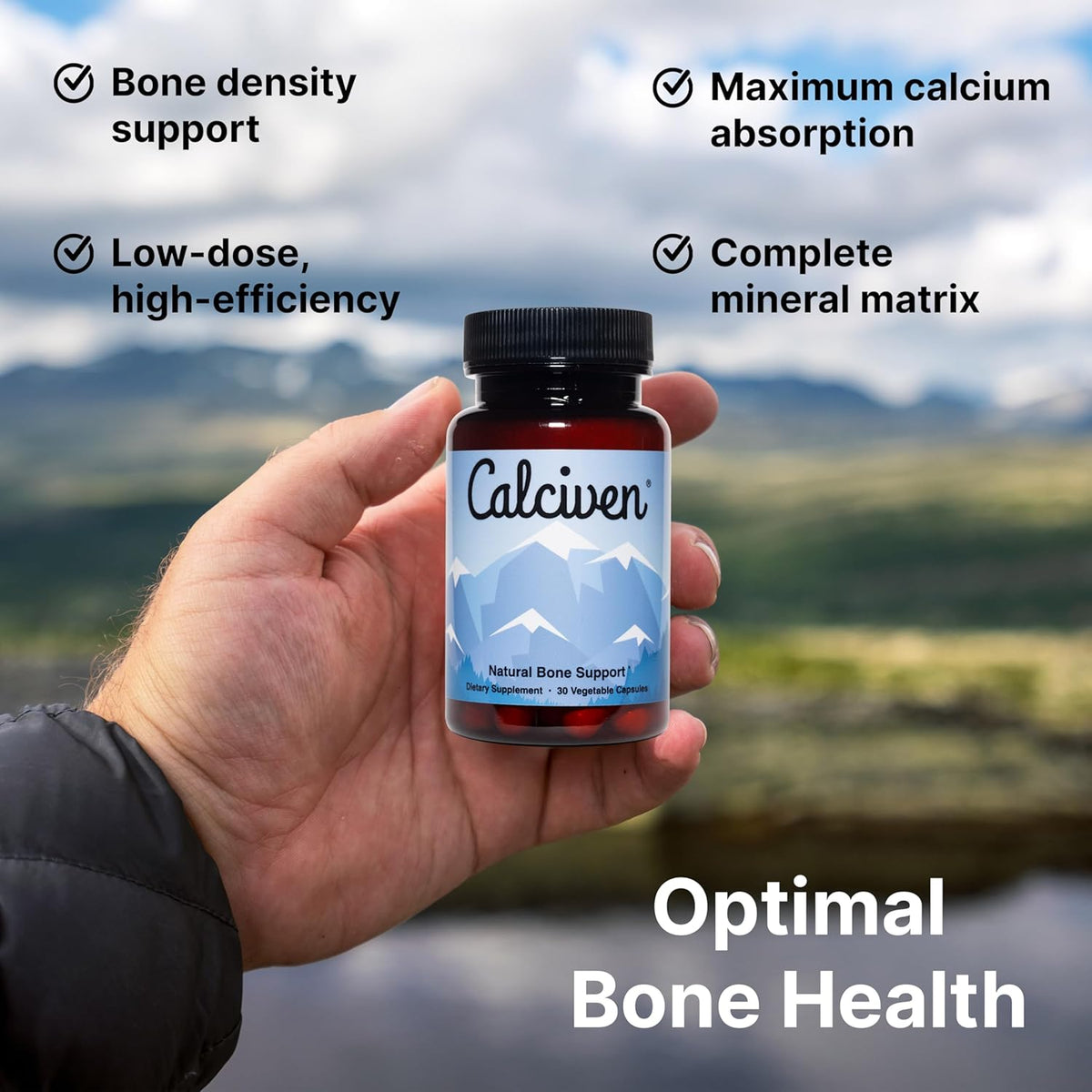 Natural Bone Support Supplement - Non-GMO, Gluten-Free by Shahmori