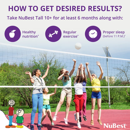 NuBest Tall 10+, Powerful Growth for Kids & Teens (10+), Milk Drinkers, 60 Capsules by NuBest Nutrition® by Shahmori