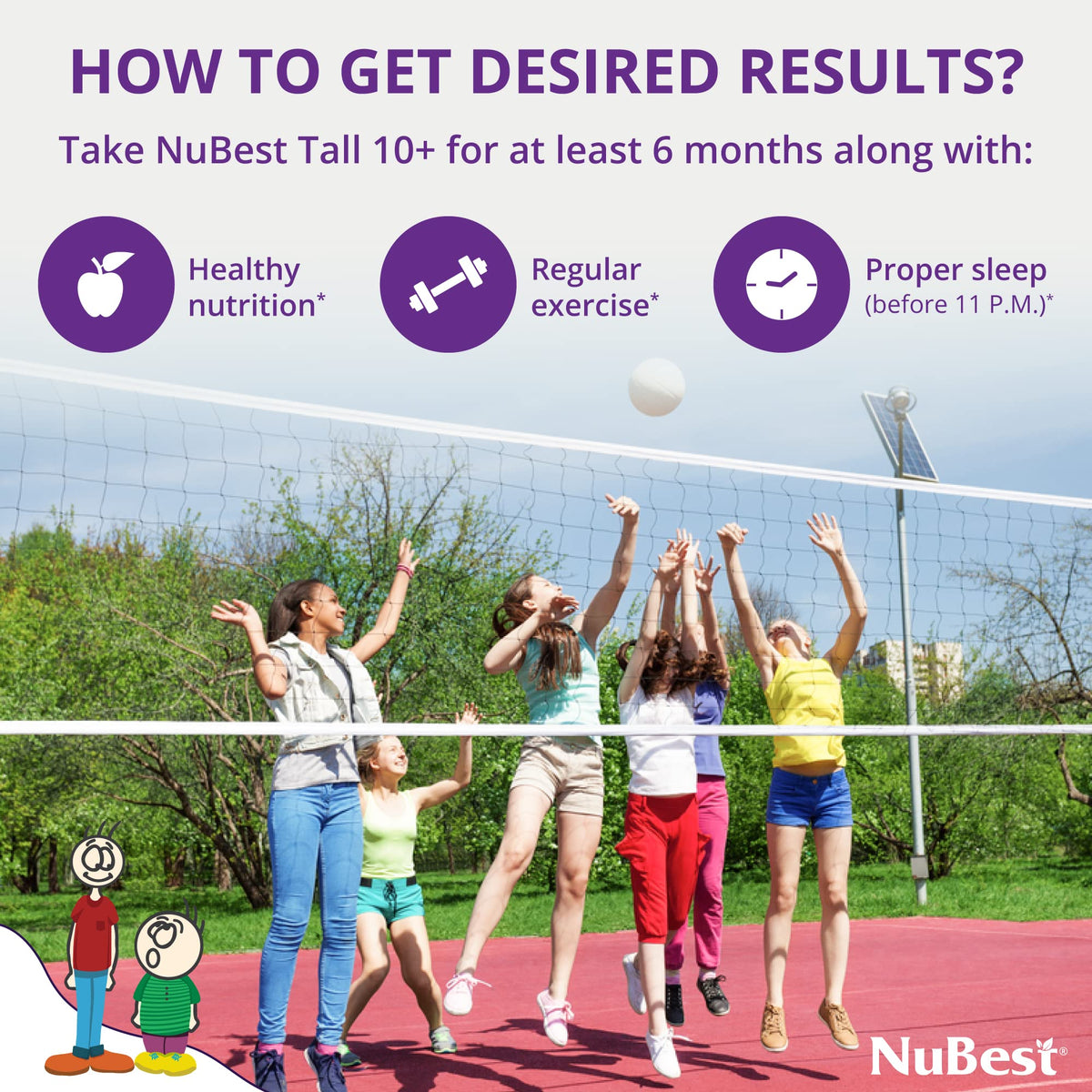 NuBest Tall 10+, Powerful Growth for Kids & Teens (10+), Milk Drinkers, 60 Capsules by NuBest Nutrition® by Shahmori