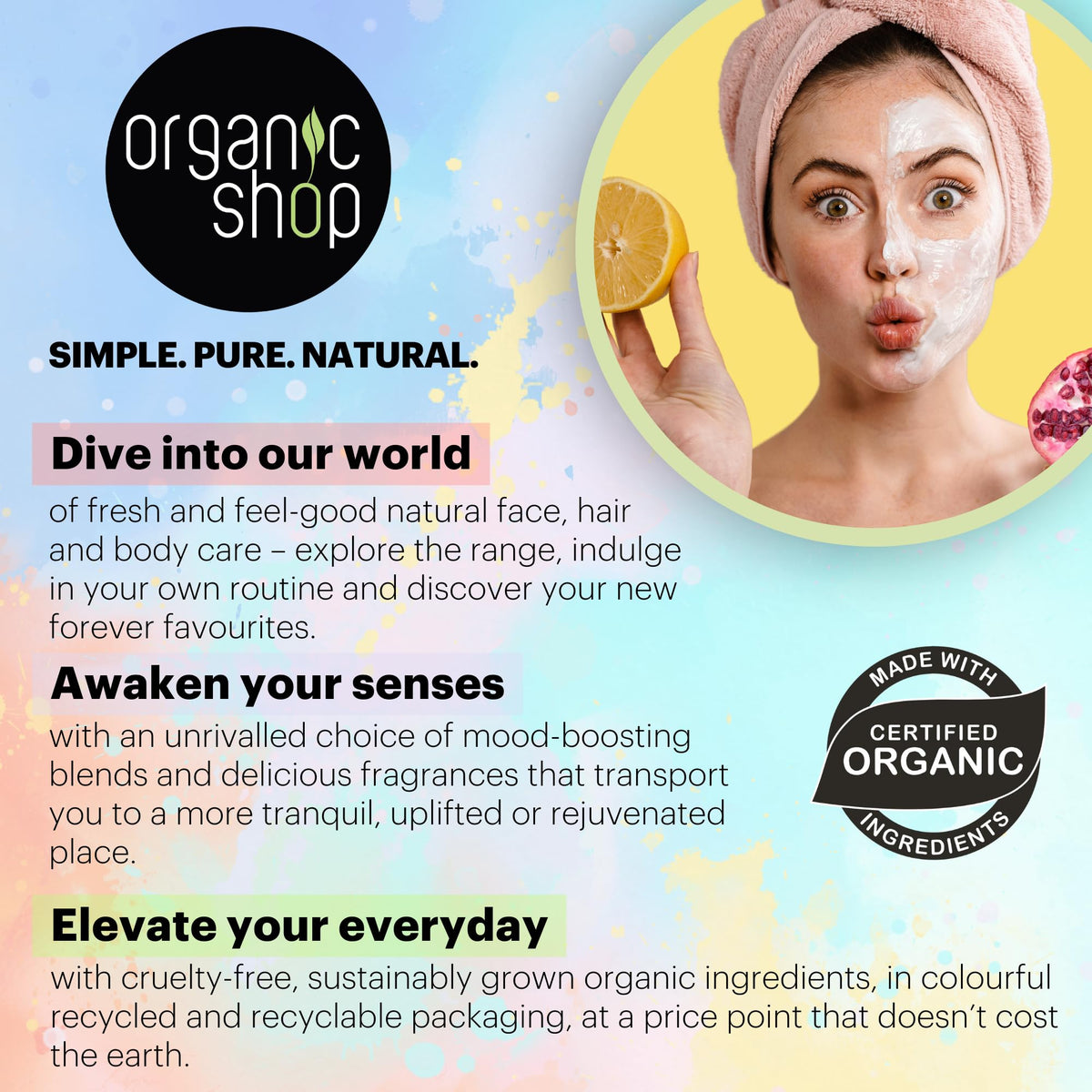 Organic Shop Citrus Body Scrub - Natural Skincare with Vitamin C, 12.17 fl oz by Beauty Care Bag