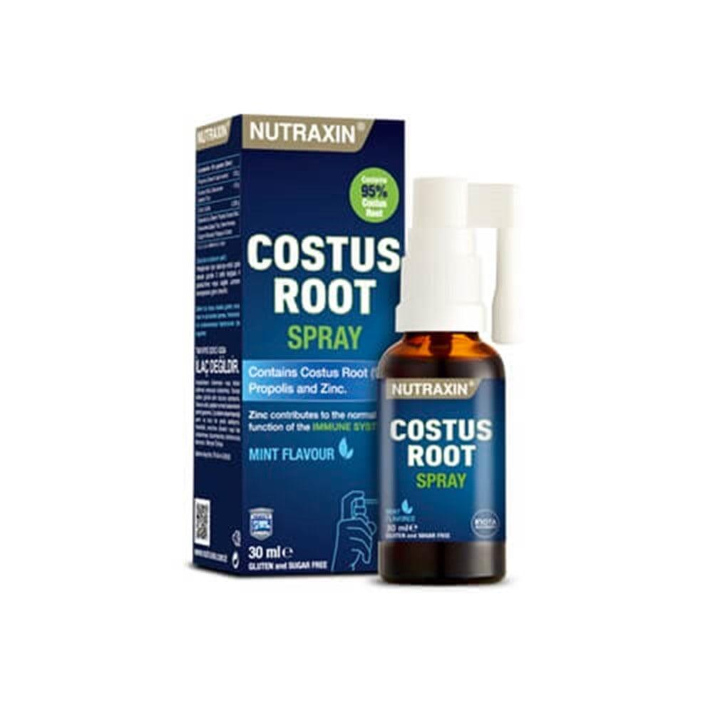 Nutraxin Costus Root & Propolis Dietary Supplement Spray - Natural Health Boost for Vegetarians, 1.01 fl oz by Beauty Care Bag