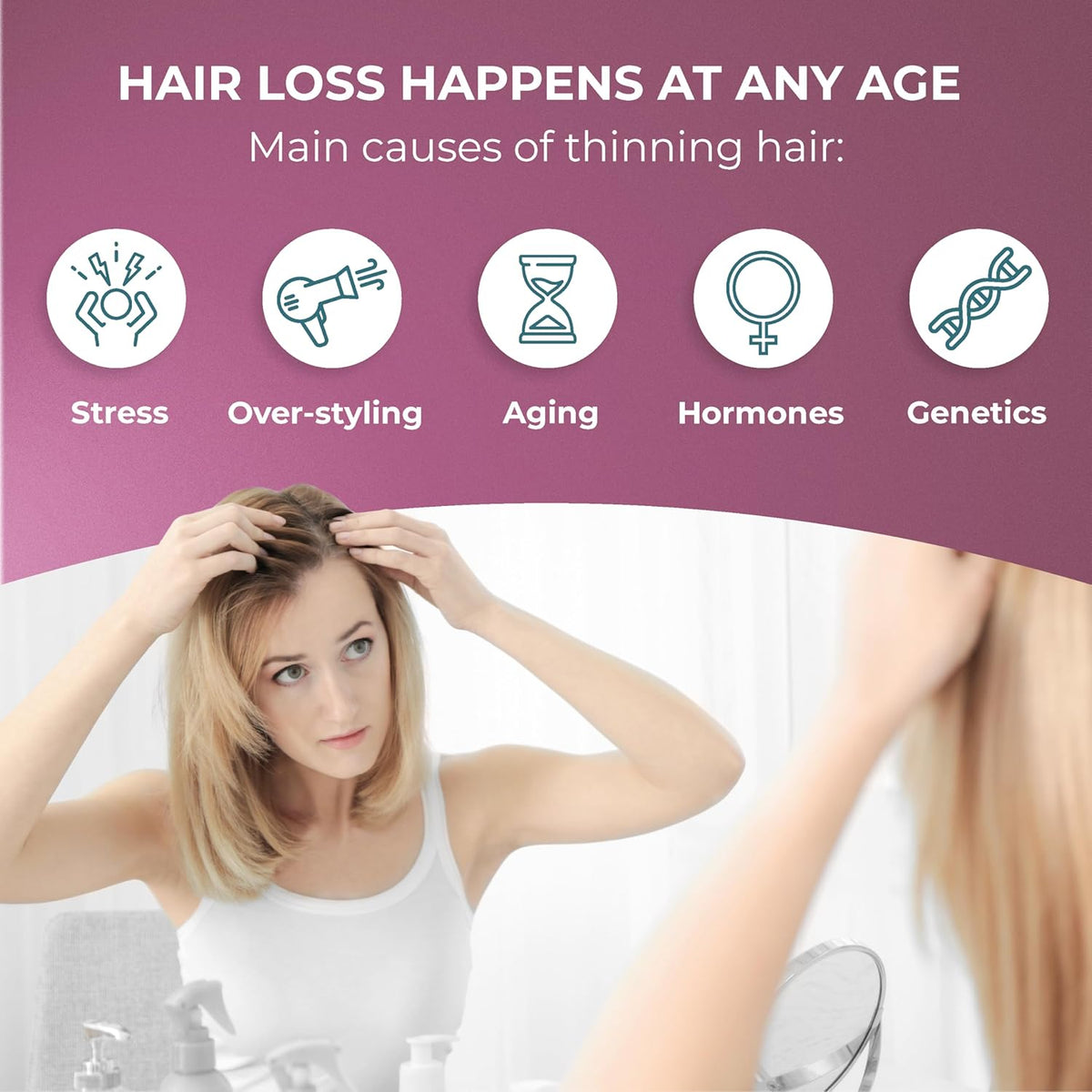 ReGrow Hair Growth Vitamins with Biotin, Hair Supplement by PureHealth Research by Shahmori