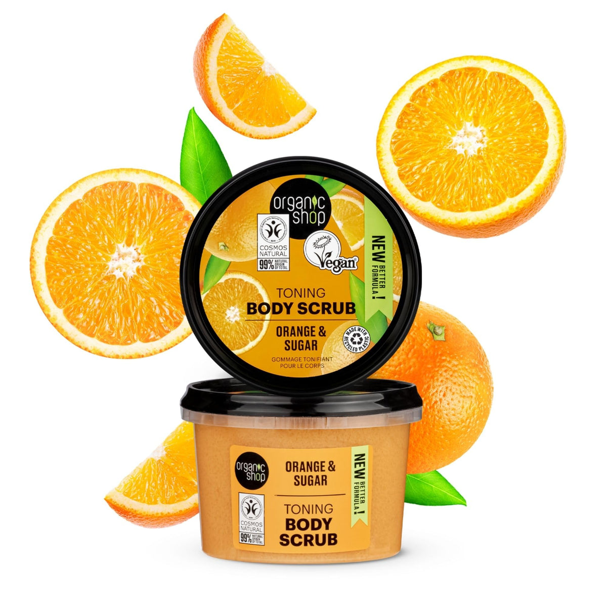 Organic Shop Citrus Body Scrub - Natural Skincare with Vitamin C, 12.17 fl oz by Beauty Care Bag