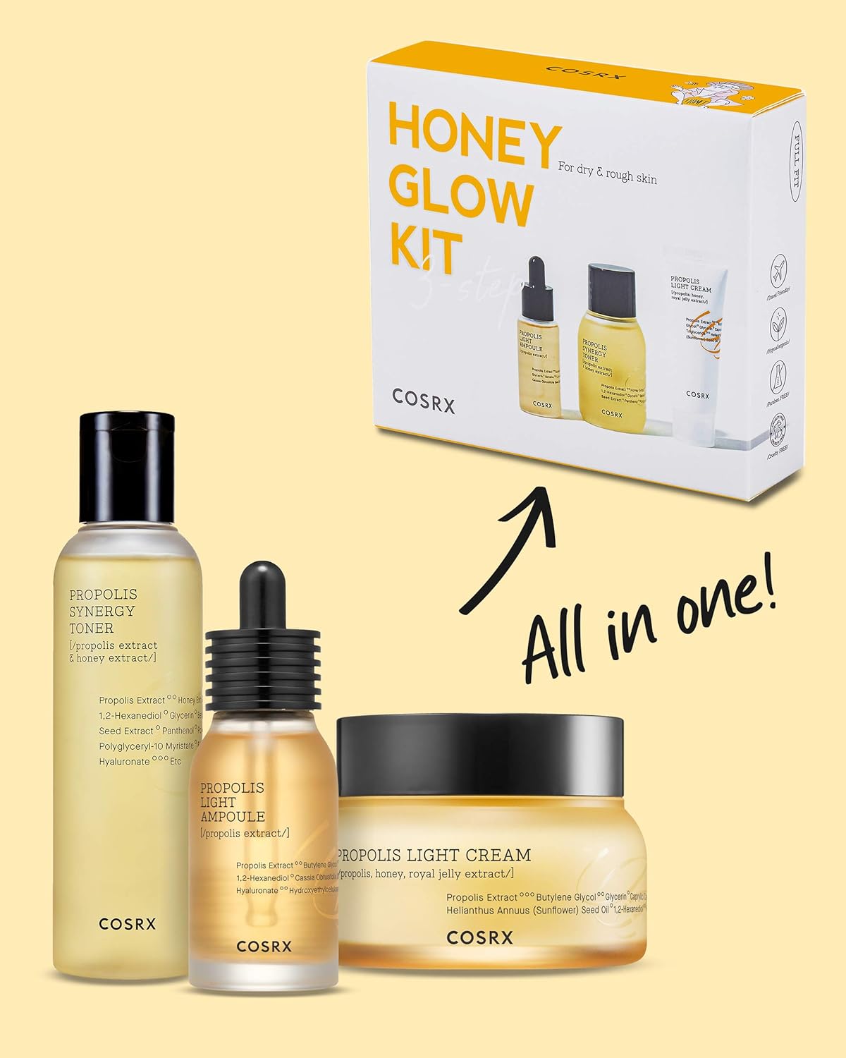 Cosrx Honey Glow Kit by AsiaBeautyMall