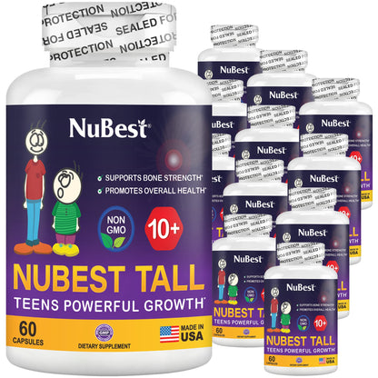 NuBest Tall 10+, Powerful Growth for Kids & Teens (10+), Milk Drinkers, 60 Capsules by NuBest Nutrition® by Shahmori