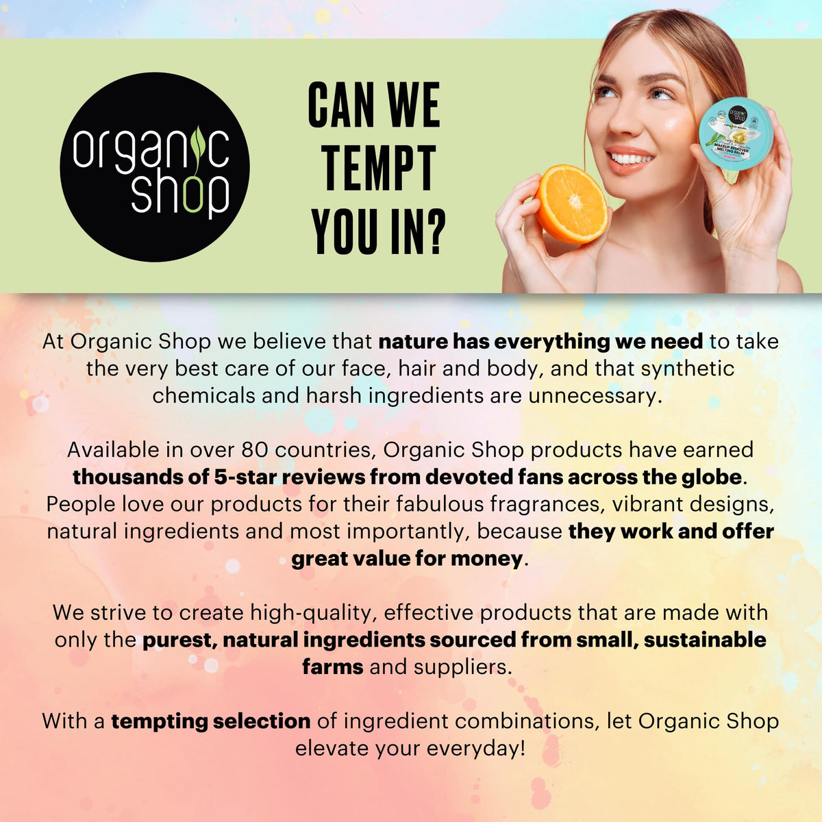 Organic Shop Citrus Body Scrub - Natural Skincare with Vitamin C, 12.17 fl oz by Beauty Care Bag