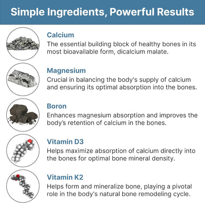 Natural Bone Support Supplement - Non-GMO, Gluten-Free by Shahmori