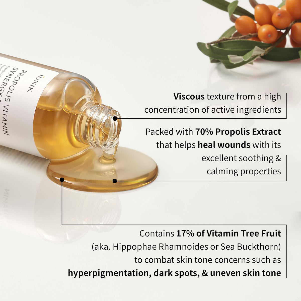 Iunik Propolis Vitamin Synergy Serum - Natural Age-Defying Skincare for Sensitive Skin by Beauty Care Bag
