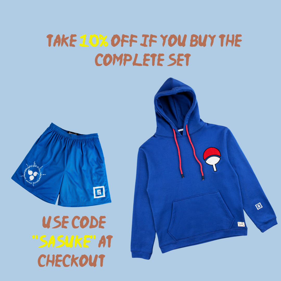 Uchiha anime fleece hoodie – view 5