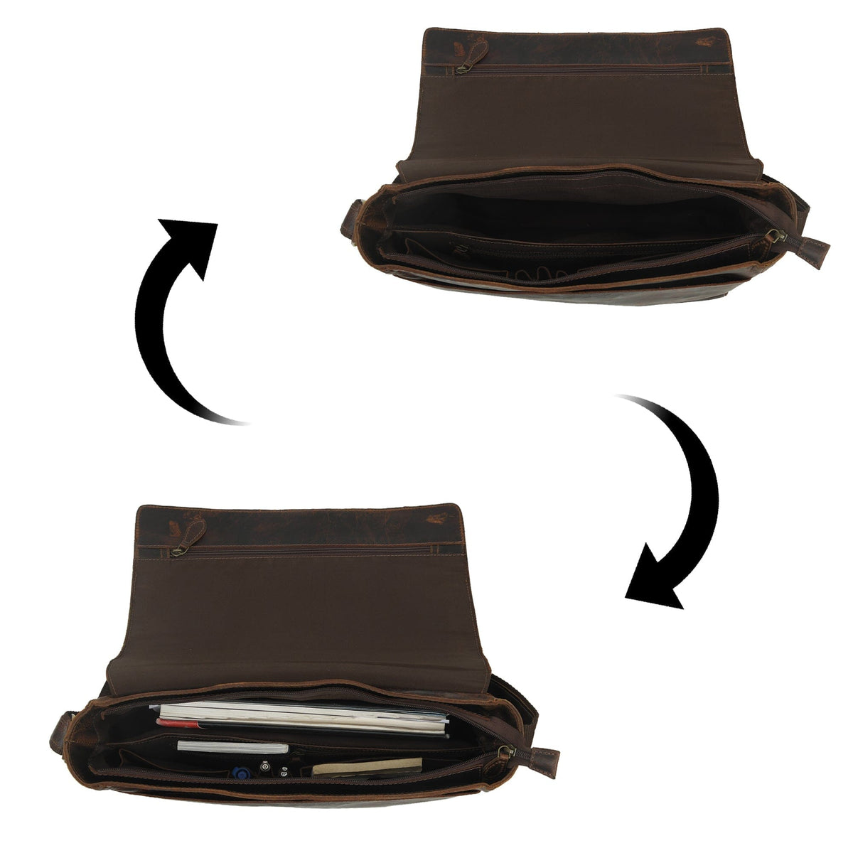 Kayden Messenger Bag by Classy Leather Bags