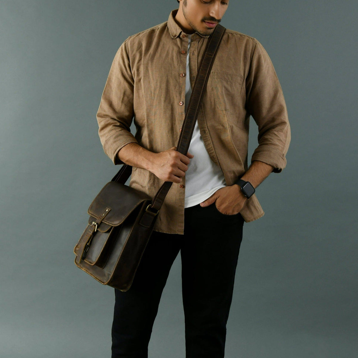 Urban Messenger Bag by Classy Leather Bags
