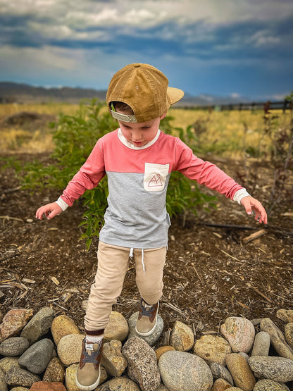 Mountain color block bamboo by Keep the Littles Wild