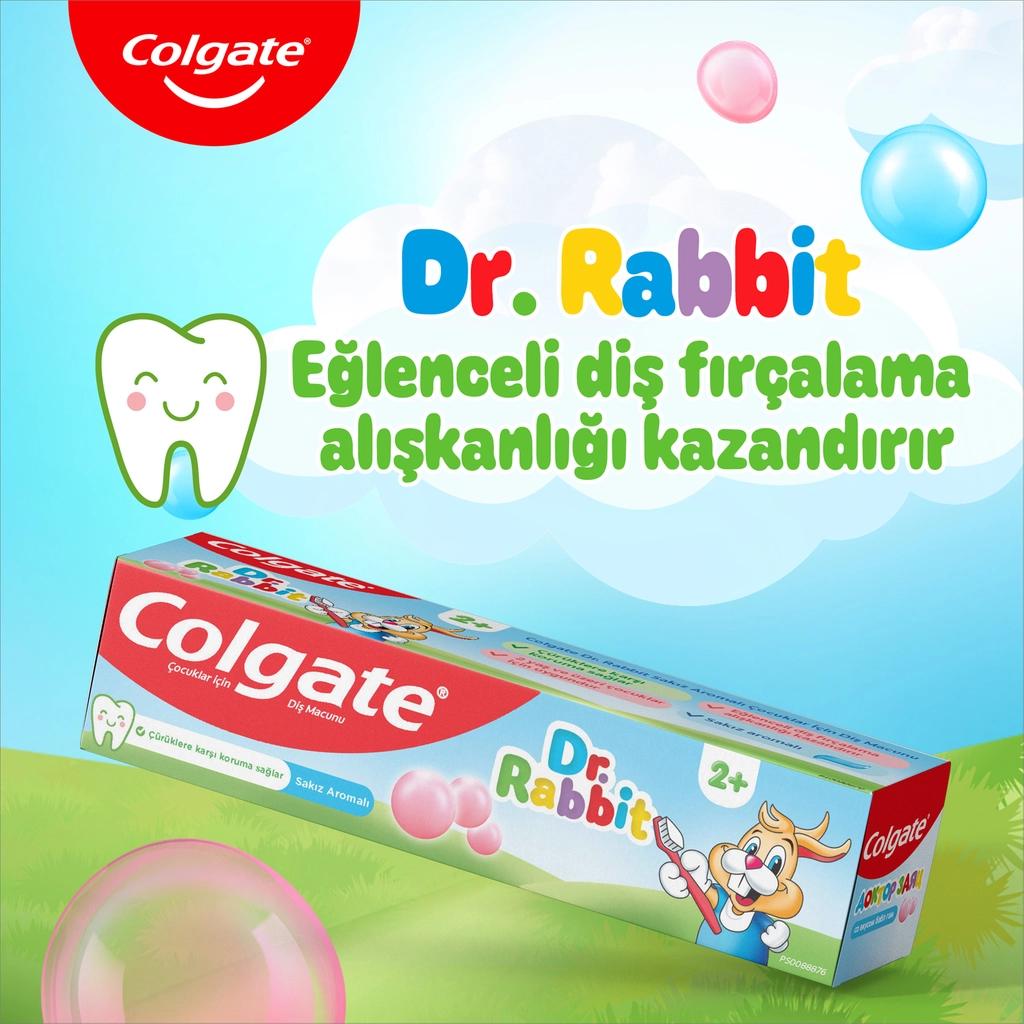 Colgate Dr Rabbit Kids Bubblegum Toothpaste for Cavity Protection 50ml by Beauty Care Bag