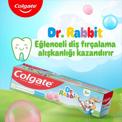 Colgate Dr Rabbit Kids Bubblegum Toothpaste for Cavity Protection 50ml by Beauty Care Bag
