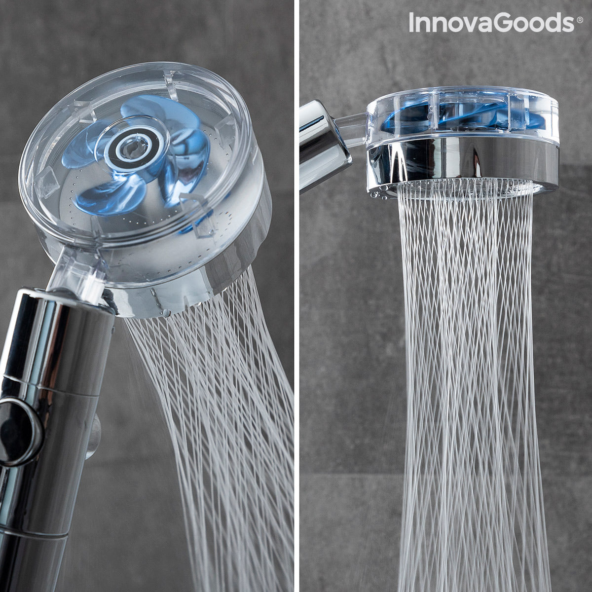 Eco-shower with Pressure Propeller and Purifying Filter Heliwer by Bigbuy
