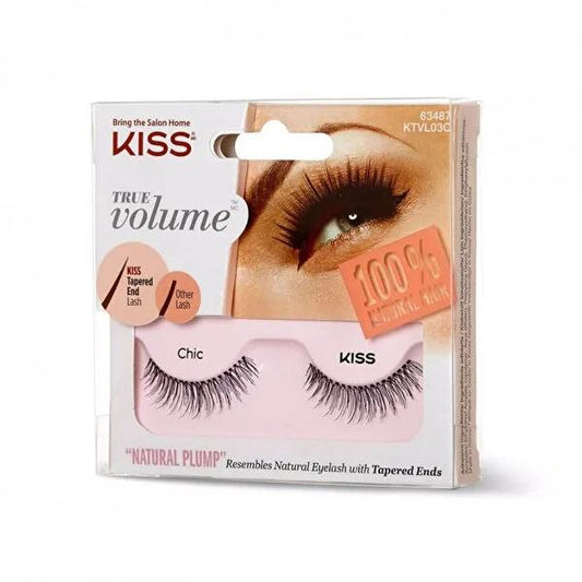 Kiss False Eyelashes - Natural Look Human Hair Eyelashes for Enhanced Beauty by Beauty Care Bag