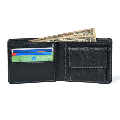 Classic Black Leather Wallet by Classy Leather Bags