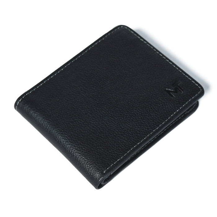 Classic Black Leather Wallet by Classy Leather Bags