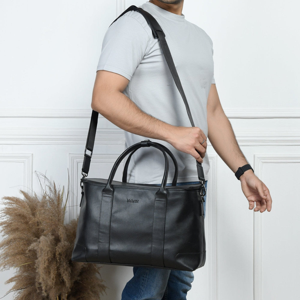 All Rounder Briefcase Cabin Duffle by Classy Leather Bags