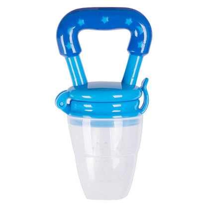 Blue silicone baby fruit feeder teether