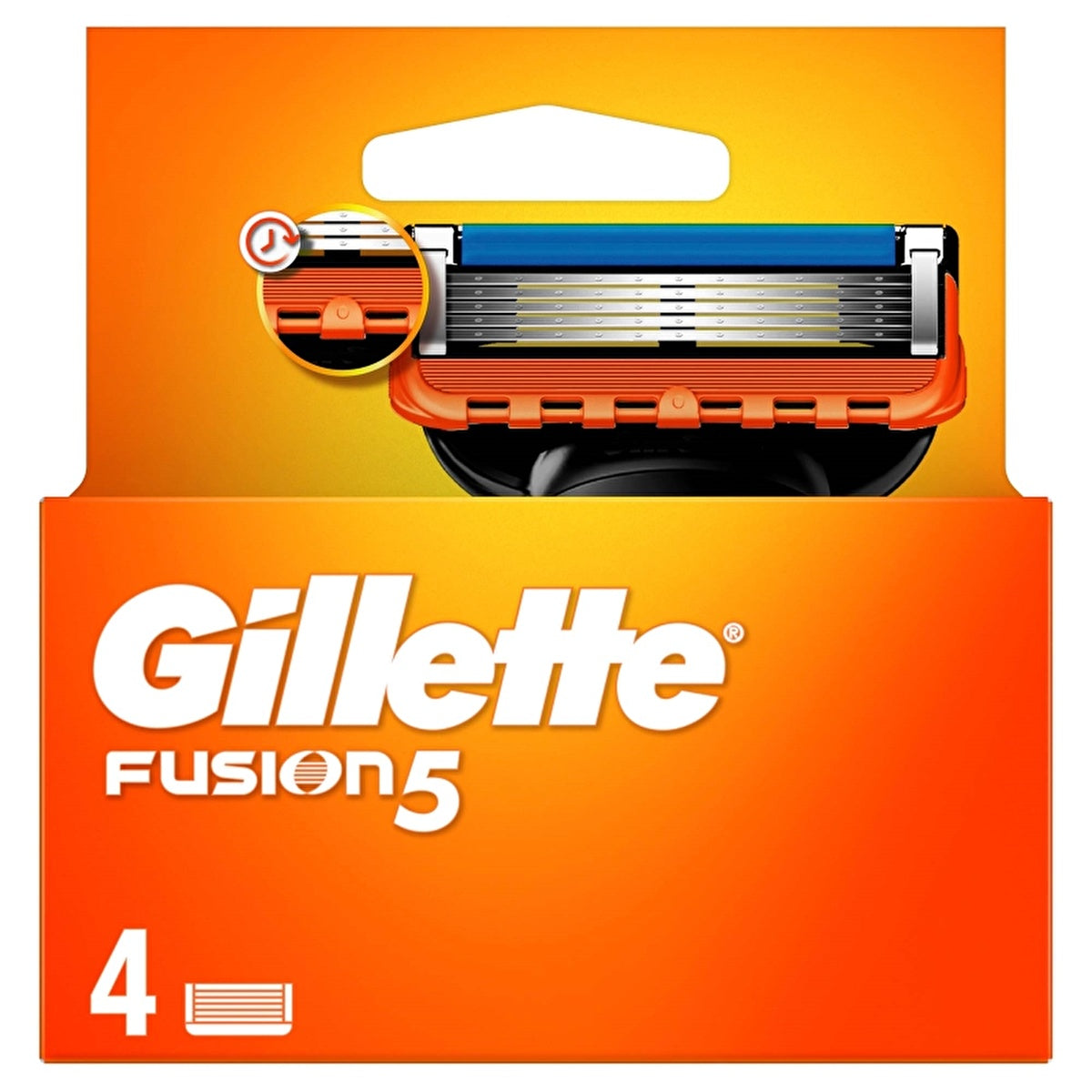 Gillette Fusion replacement razor blades, 4 count