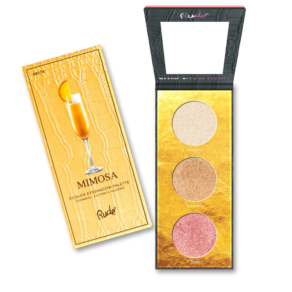 RUDE Cocktail Party Luminous Highlight / Eyeshadow Palette - Mimosa by Avera Group
