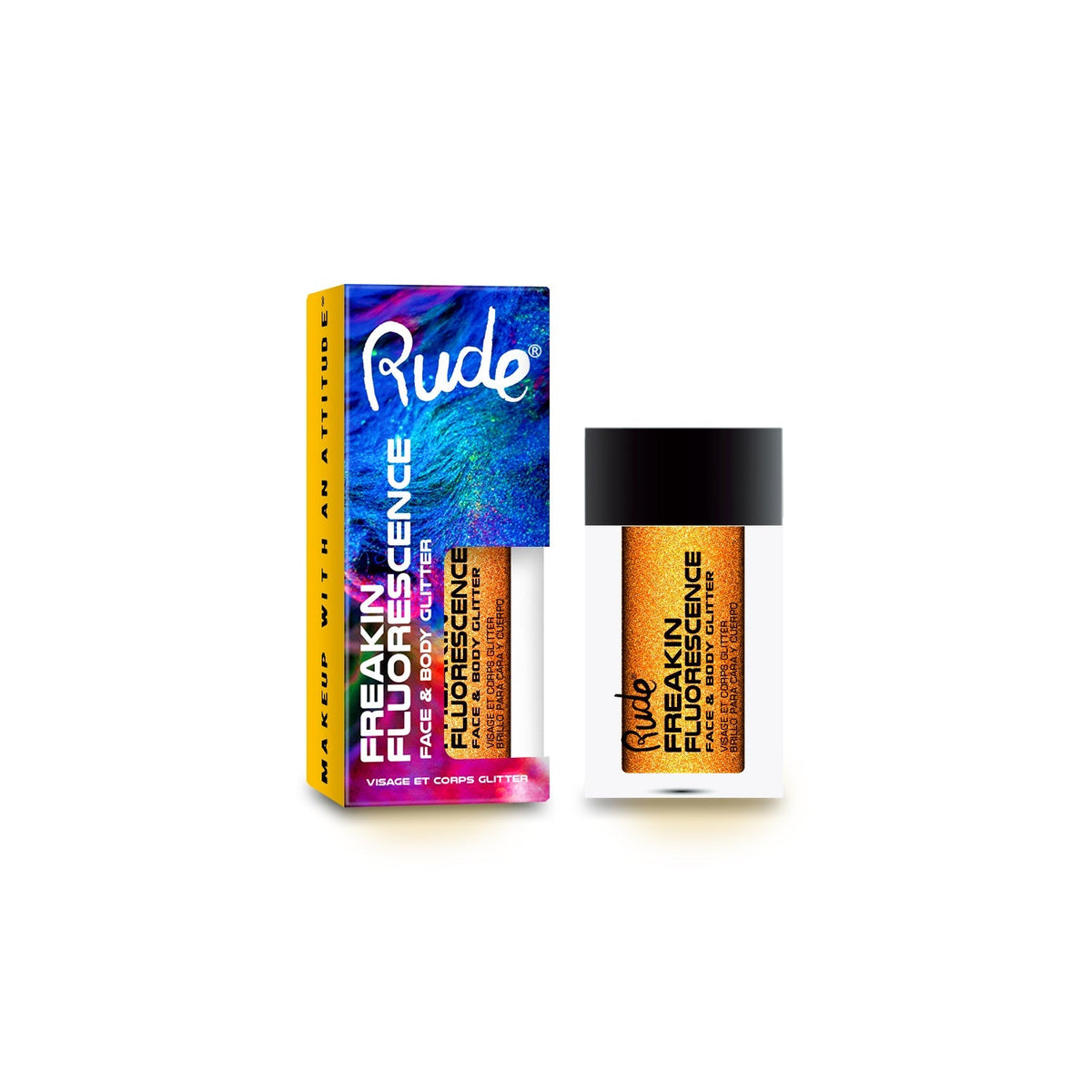 RUDE Freakin Fluorescence Face & Body Glitter - Insomniac by Avera Group