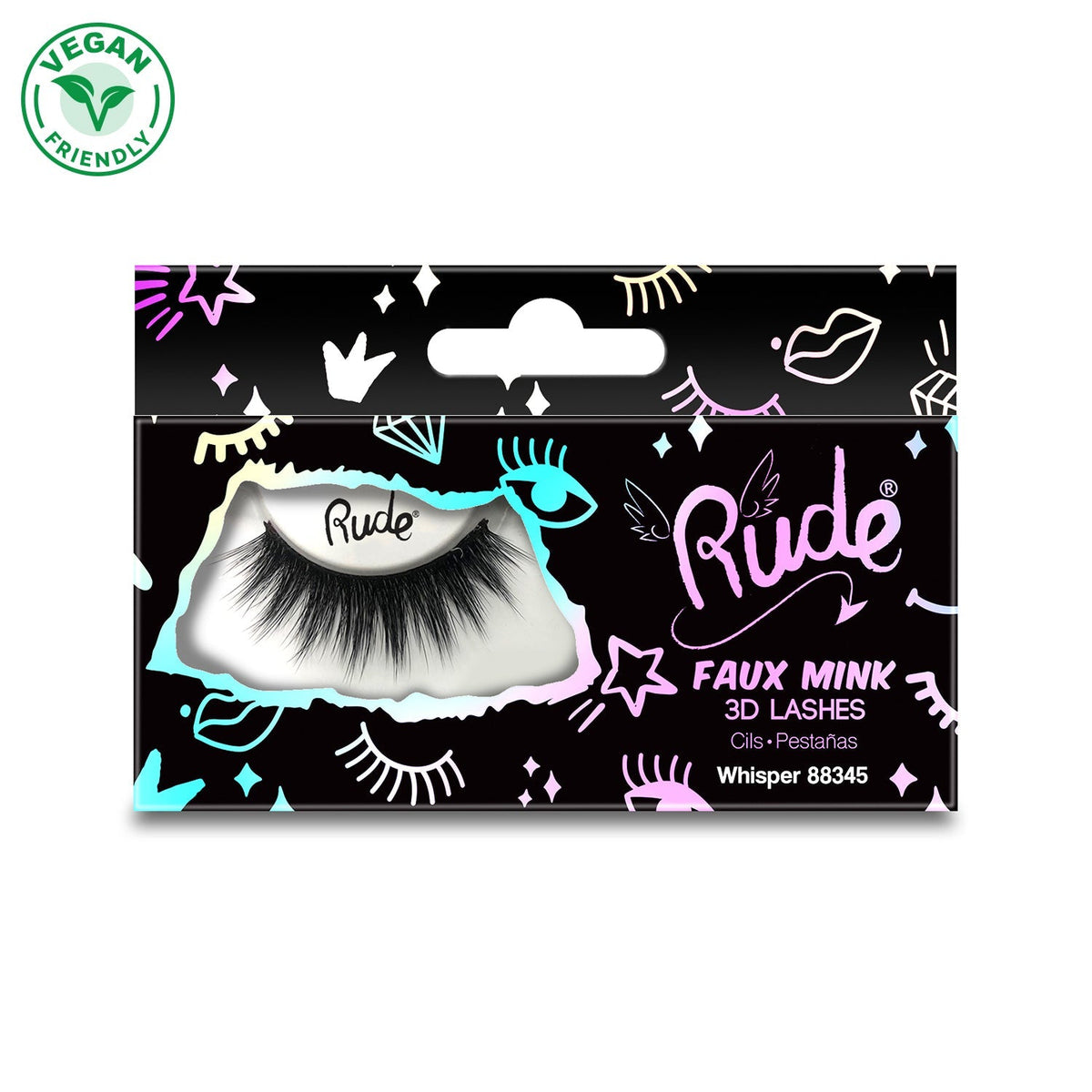 RUDE Essential Faux Mink 3D Lashes - Whisper by Avera Group