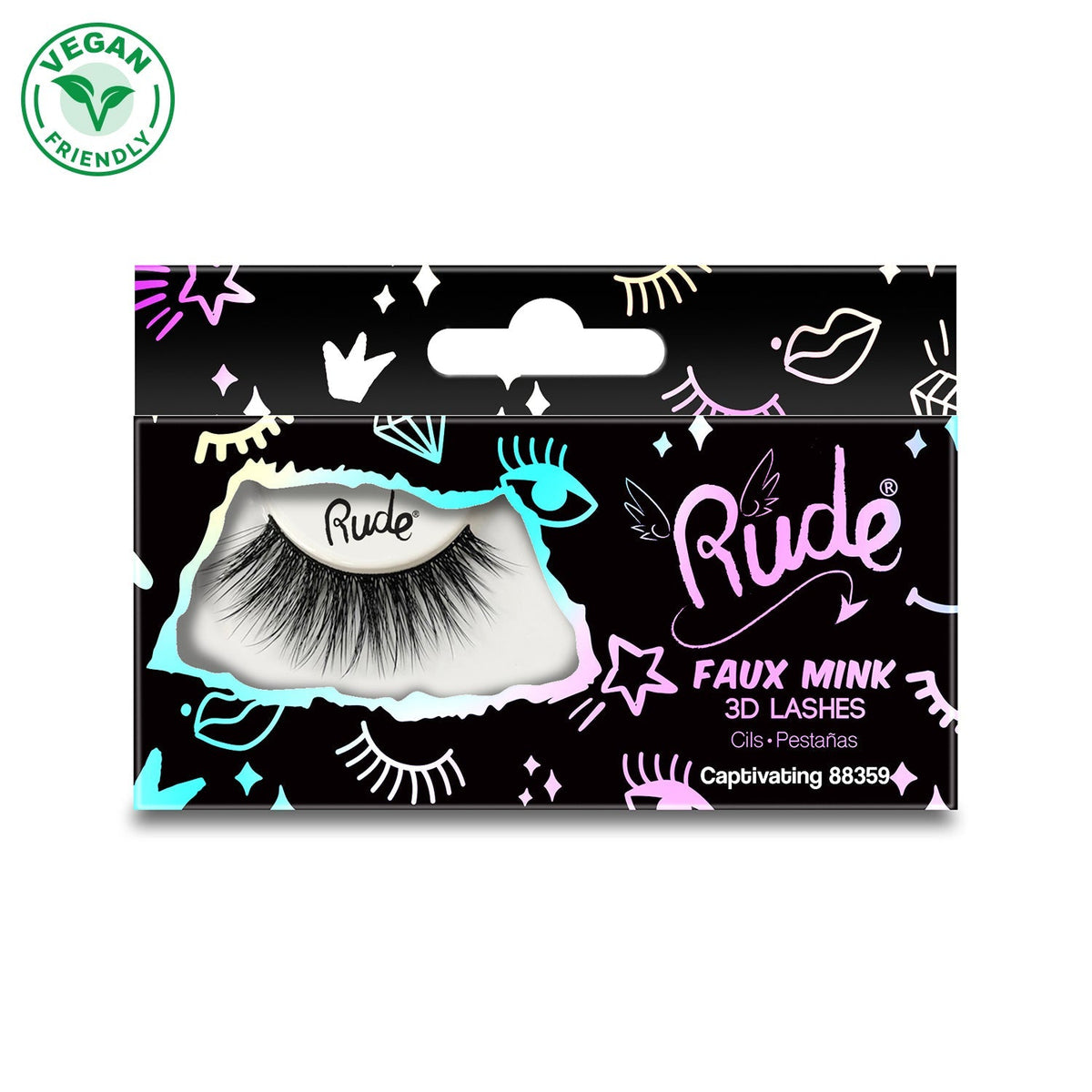 RUDE Essential Faux Mink 3D Lashes - Captivating by Avera Group