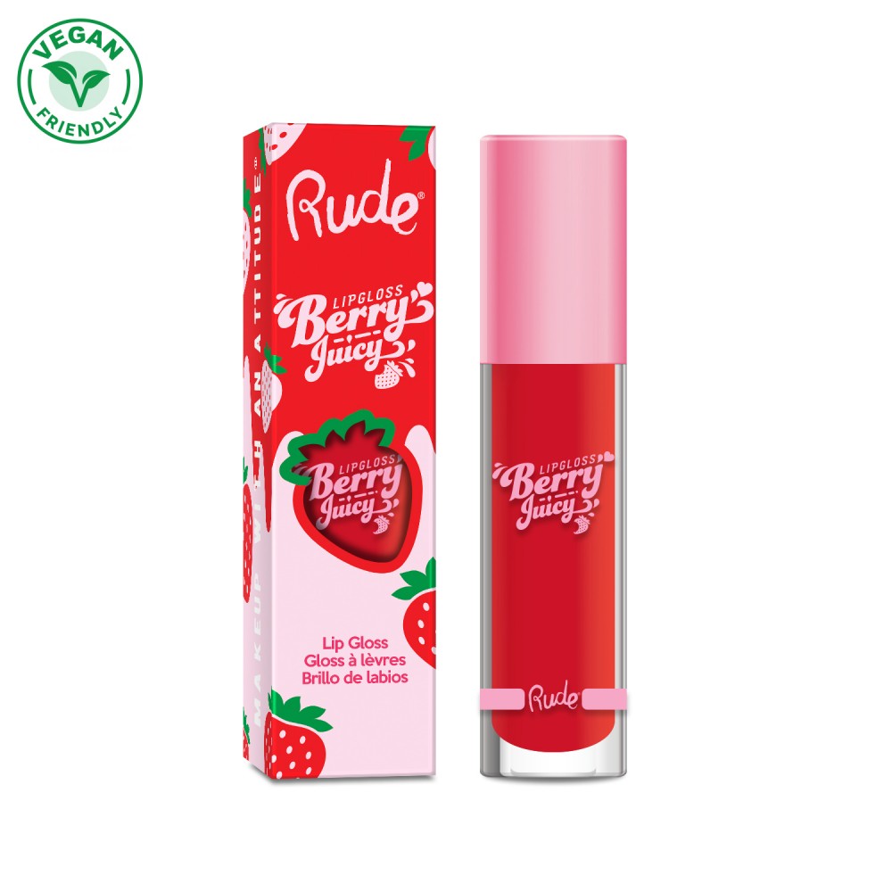 RUDE Berry Juicy Lip Gloss - Code Red by Avera Group